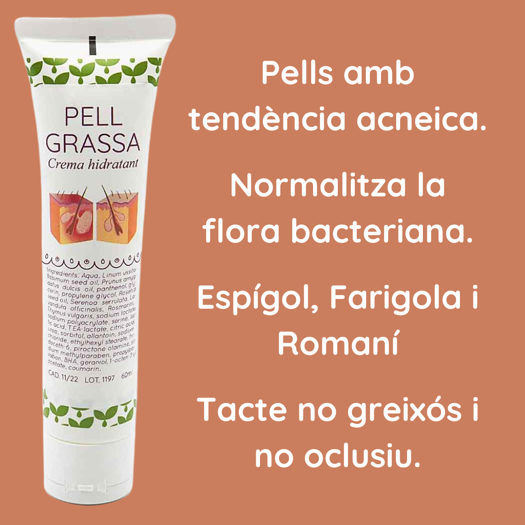 Crema hidratant pell grassa 1842, Espígol, Farigola i Romaní per a tractar l'acne.