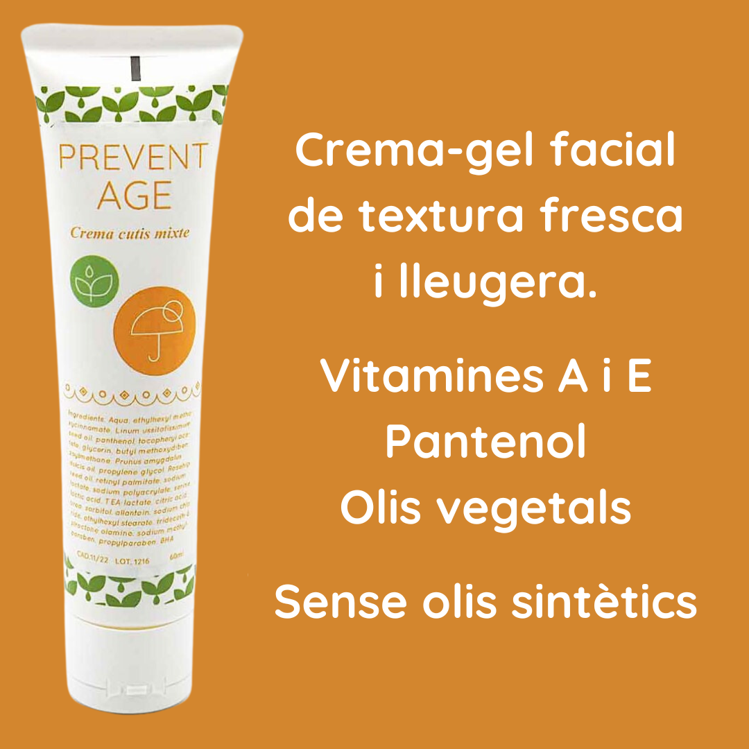 Crema hidratant prevent age 1842 amb olis vegetals, pantenol, vitamina A i E.