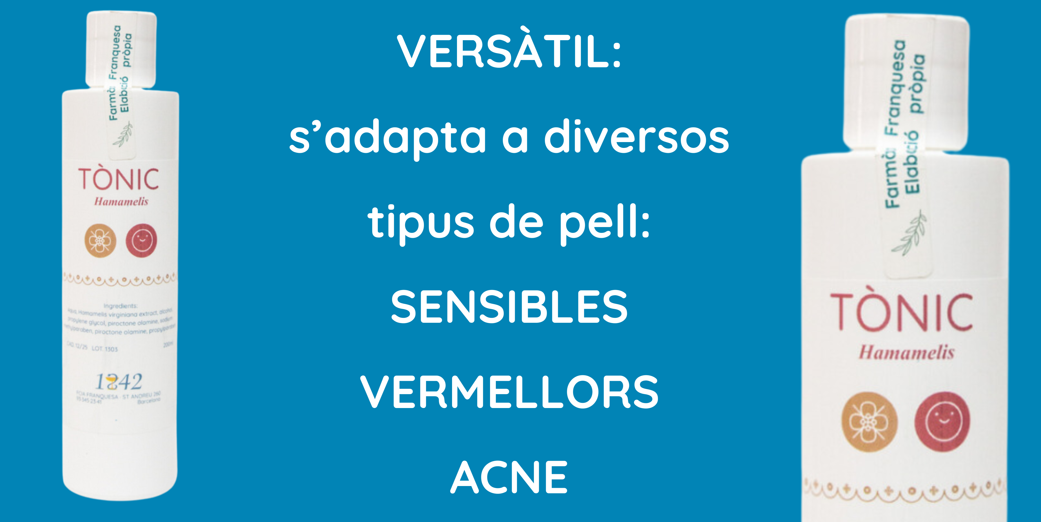 Tónico de Hamameli 1842 sin detergentes, sin tensioactivos, no es un agua micelar, limpia y mima tu piel sin agredirla, se adapta a diversos tipos de piel: sensibles, rojeces, acné.